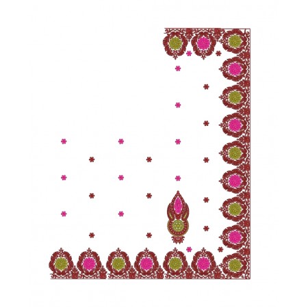 Saree Pallu Embroidery Designs 6476