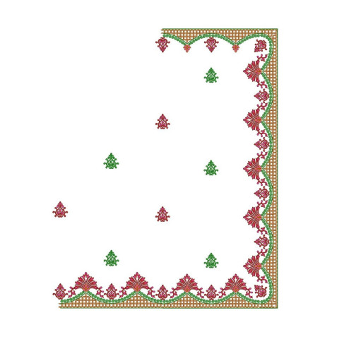 11215 C Pallu Saree Embroidery Design